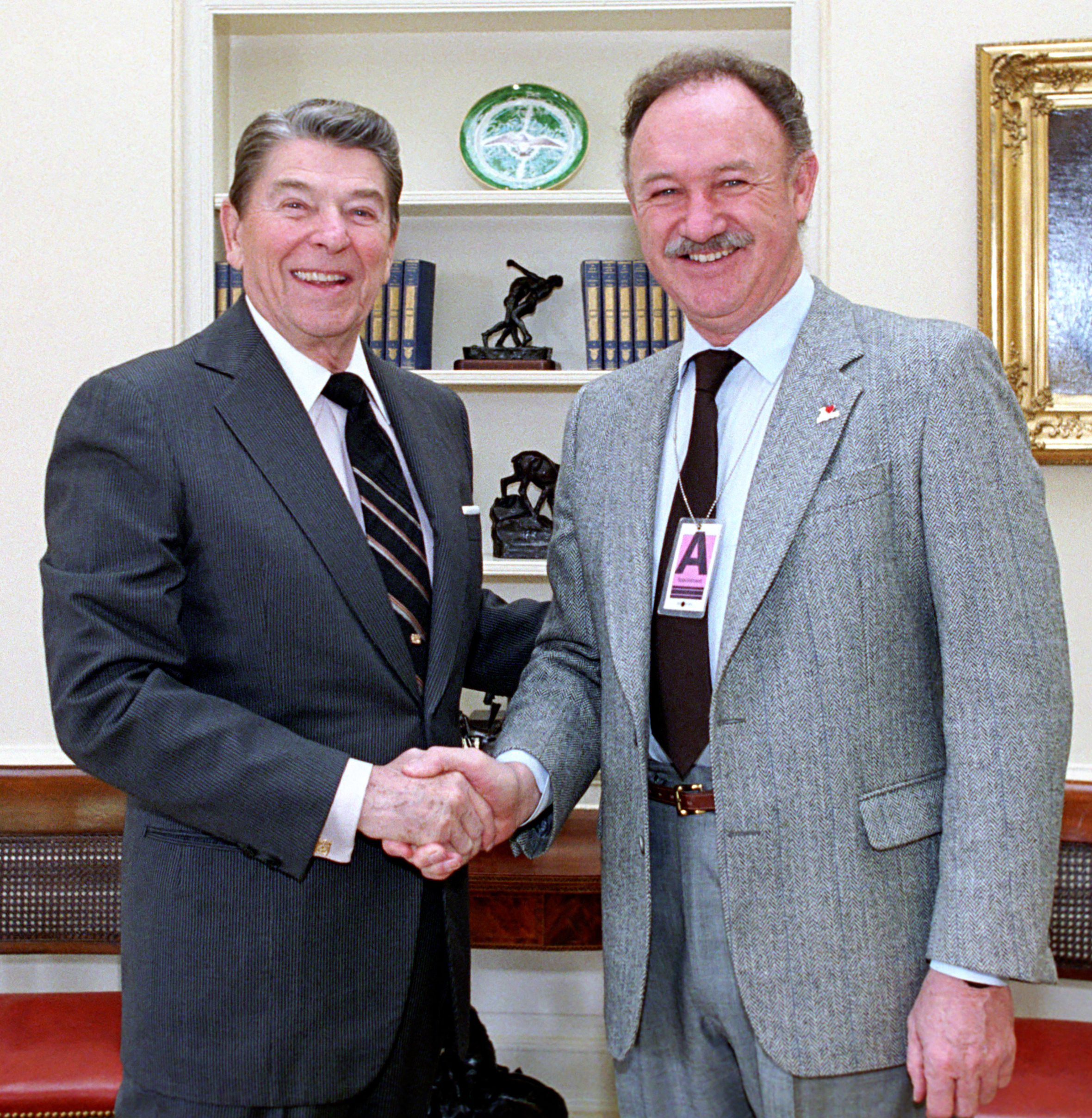 2/6/1987 Photo Op. With Gene Hackman in oval office
