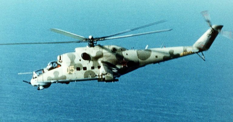 Take a closer look at the cinematic villain helicopter of the 1980s: The Mi-24 Hind