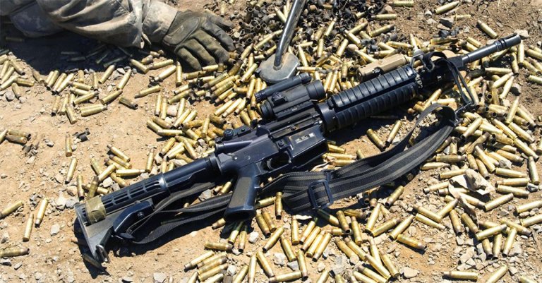 The M16 was originally intended to fire the 7.62mm NATO round